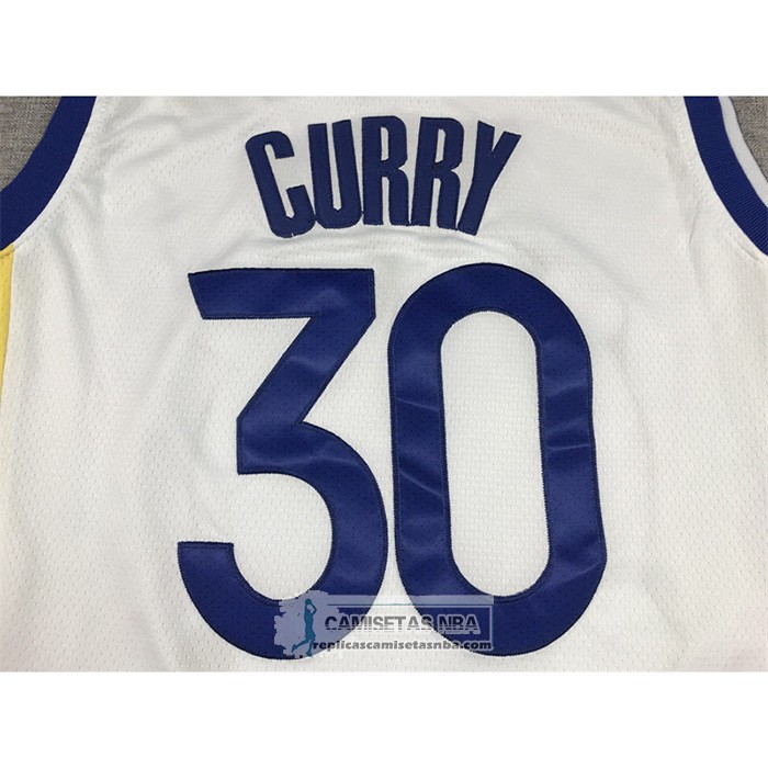 Camiseta Golden State Warriors Stephen Curry NO 30 Association 2022-23 Blanco